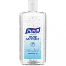 PURELL® Advanced Hand Sanitizer Gel - Clean Scent - 33.8 fl oz (1000 mL) - Flip Top Bottle Dispenser - Kill Germs - Hand - Clear - 1 Each