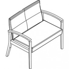 Arold Sencha Healthcare Seating - Vinyl Seat - Vinyl Back - Four-legged Base - Gray - Armrest - 1 Each