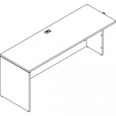 Groupe Lacasse Rectangular Table with 1 Full Leg and 1 Recessed Leg - Finish: Snow