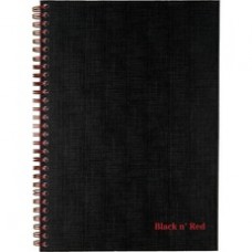 Black n' Red Hardcover Business Notebook - 70 Sheets - Twin Wirebound - Ruled9.9