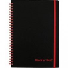 Black n' Red Soft Cover Business Notebook - 70 Sheets - Twin Wirebound - 8 1/2
