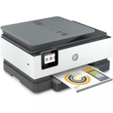 HP Officejet Pro 8000 8025e Wireless Inkjet Multifunction Printer - Color - White - Copier/Fax/Printer/Scanner - 29 ppm Mono/25 ppm Color Print - 4800 x 1200 dpi Print - Automatic Duplex Print - Up to 20000 Pages Monthly - 225 sheets Input - Color Fl