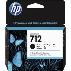 HP 712 Original High Yield Inkjet Ink Cartridge - Black - 1 Each - Inkjet - High Yield - 1 Each