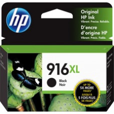HP 916XL (3YL66AN) Original Extra High Yield Inkjet Ink Cartridge - Black - 1 Each - 1500 Pages