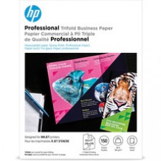 HP Inkjet Brochure/Flyer Paper - White - Letter - 8 1/2