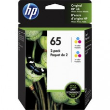 HP 65 Original Inkjet Ink Cartridge - Combo Pack - Tri-color - 1 Each - 100 Pages
