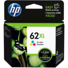 HP 62XL (C2P07AN) Original High Yield Inkjet Ink Cartridge - Cyan, Magenta, Yellow - 1 Each - 415 Pages