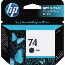 HP 74 Original Ink Cartridge - Inkjet - 200 Pages - Black - 1 Each