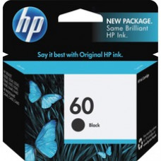 HP 60 Original Ink Cartridge - Inkjet - 200 Pages - Black - 1 Each