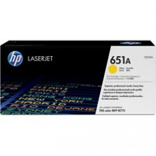 HP 651A Original Toner Cartridge - Single Pack - Laser - Standard Yield - 16000 Pages - Yellow - 1 Each