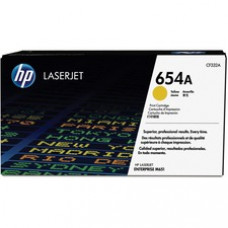 HP 654A Original Toner Cartridge - Single Pack - Laser - 15000 Pages - Yellow - 1 Each