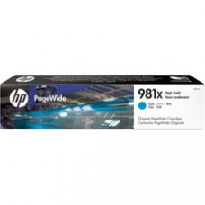 HP 981X Original Ink Cartridge - Single Pack - Page Wide - High Yield - 10000 Pages - Cyan - 1 Each