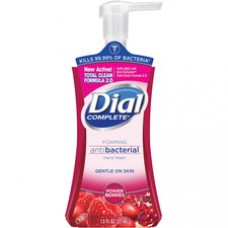 Dial Complete Foaming Antibacterial Hand Wash - 7.50 oz - Pump Bottle Dispenser - Kill Germs - Hand, Skin - Red - 1 Each