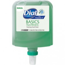 Dial Professional Basics HypoAllergenic Foaming Hand Wash with Added Vitamin E - Skin, Commercial, Hand - Green - VOC-free - 1 Each