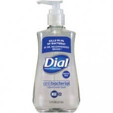 Dial Sensitive Skin Antibacterial Hand Soap - 7.5 fl oz (221.8 mL) - Pump Bottle Dispenser - Bacteria Remover - Skin, Hand, Home, Commercial, Professional - Clear - Dye-free, Anti-irritant - 1 Each