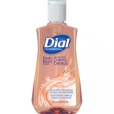 Dial Hair/Body Wash - 7.5 fl oz (221.8 mL) - Pump Bottle Dispenser - Bacteria Remover - Multipurpose, Hair, Skin - Pink - 24 Each