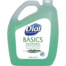 Dial Basics HypoAllergenic Foam Hand Soap - Fresh Scent - 1 gal (3.8 L) - Hand - Light Green - Hypoallergenic - 4 / Carton
