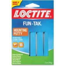 Loctite Fun Tak Mounting Putty - Non-toxic, Repositionable, Removable, Long Lasting - 1 Each - Blue