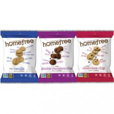 Homefree Mini Cookie Variety Pack - Dairy-free, Tree-nut Free, Peanut-free, Gluten-free, Low Sodium, Trans Fat Free, Cholesterol-free, Egg-free - Vanilla, Chocolate Chip - 30 / Carton