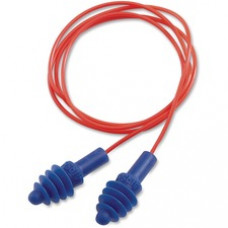 Howard Leight AirSoft Polycord Earplugs - Corded, Comfortable - Noise Protection - Thermoplastic Elastomer (TPE) - Red - 100 / Box