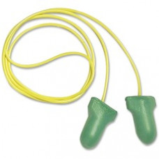 Howard Leight Low Pressure Foam Ear Plugs - Foam - Green, Yellow - 100 / Box