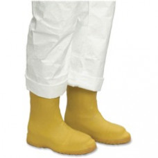 Servus PVC Overshoe Bootie - Disposable, Slip Resistant, Durable, Water Proof - Medium Size - Yellow - 50 / Carton