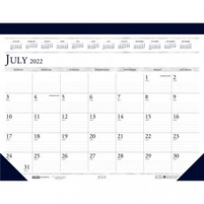 House of Doolittle 18x13 Academic Desk Pad Calendar - Academic - Julian Dates - Monthly, Daily, Yearly - 14 Month - July 2022 - August 2023 - 1 Month Double Page Layout - 18 1/2