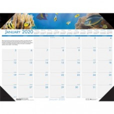House of Doolittle EarthScapes Sea Life Desk Pads - Julian Dates - Monthly - 1 Year - January 2023 - December 2023 - 1 Month Single Page Layout - 22