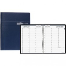 House of Doolittle Blue Professional Weekly Planner - Julian Dates - Weekly - 1 Year - January 2023 - December 2023 - 7:00 AM to 8:45 PM - Quarter-hourly - 1 Week Double Page Layout - 8 1/2