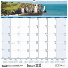 House of Doolittle Coastlines Monthly Wall Calendar - Julian Dates - Daily, Weekly, Monthly - 12 Month - January 2023 - December 2023 - 1 Month Single Page Layout - 1.38