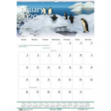 House of Doolittle Earthscapes Wildlife Monthly Wall Calendar - Julian Dates - Monthly - 1 Year - January 2023 - December 2023 - 1 Month Single Page Layout - 12