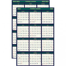 House of Doolittle Eco-friendly 18 Month Laminated Wall Calendar - Julian Dates - Weekly, Daily, Yearly - 18 Month - January 2022, July 2023 - December 2023, June 2023 - 24