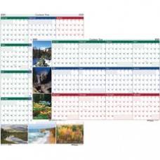 House of Doolittle Earthscapes Scenic Wipe-off Wall Planner - Julian Dates - Monthly - 1 Year - January 2023 - December 2023 - 32