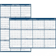 House of Doolittle Write-on Laminated Wall Planner - Professional - Julian Dates - Monthly - 1 Year - January 2023 - December 2023 - 18
