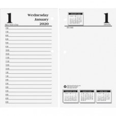 House of Doolittle No.17-Base Economy Calendar Refills - Julian Dates - Daily - 1 Year - January 2023 - December 2023 - 7:00 AM to 5:00 PM - Half-hourly - 1 Day Single Page Layout 1 Day Double Page Layout - 3 1/2