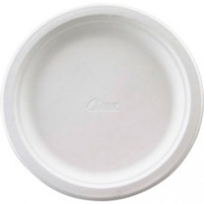 Chinet Premium Fiber Tableware Plates - 4 / Carton - Disposable - Microwave Safe - White - 125 / Pack - TAA Compliant