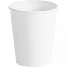 Huhtamaki Single-wall Hot Cups - 8 fl oz - 20 / Carton - White - Paper, Polystyrene, Paperboard - Hot Drink, Beverage - TAA Compliant