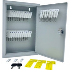 Huron Slotted Heavy-duty Key Cabinet - Keyhole Slot, Heavy Duty, Durable, Locking System - Gray - Steel