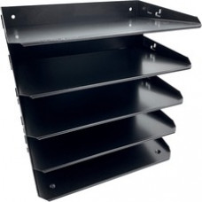 Huron Horizontal Slots Desk Organizer - 5 Compartment(s) - 12