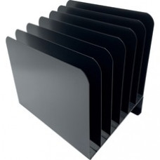 Huron Slanted Vertical Slots Desktop Organizer - 8 Compartment(s) - 10