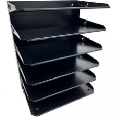Huron Horizontal Slots Desk Organizer - 6 Compartment(s) - 15