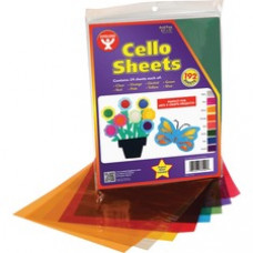 Hygloss Cello Sheets - Project, Display, Art Project, Craft, Color Recognition, Game - 192 Piece(s) - 11