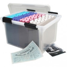 I.R.I.S. Weathertight Clear File Box - External Dimensions: 17.9" Width x 10.9" Depth x 14.5" Height - Clear - For File - 1 Each