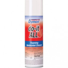 Dymon Do-It-All Foaming Germicidal Cleaner - Aerosol - 0.14 gal (18 fl oz) - 1 Each - White