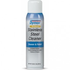 Dymon Stainless Steel Cleaner & Polish - Liquid - 16 fl oz (0.5 quart) - Lemon ScentAerosol Spray Can - 1 Each - Multi
