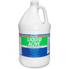 Dymon Liquid Alive Odor Digester - Liquid - 1 gal (128 fl oz) - Natural Scent - 4 / Carton - White, Green