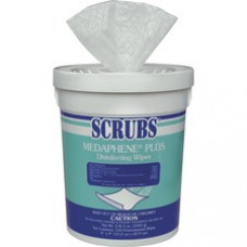 SCRUBS Medaphene Plus Disinfecting Wipes - Citrus Scent - 6