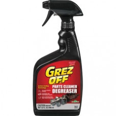 Spray Nine Permatex Grez-Off Heavy Duty Degreaser - Ready-To-Use Spray - 0.25 gal (32 fl oz) - Bottle - 12 / Carton - Clear