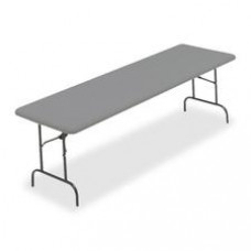 Iceberg IndestrucTable TOO 1200 Series Folding Table - Rectangle Top - Round Leg Base - 96