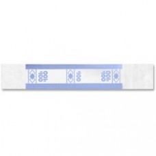 ICONEX Currency Straps - $100 Denomination - Sturdy, Color Coded, Adhesive - Kraft Paper - Blue